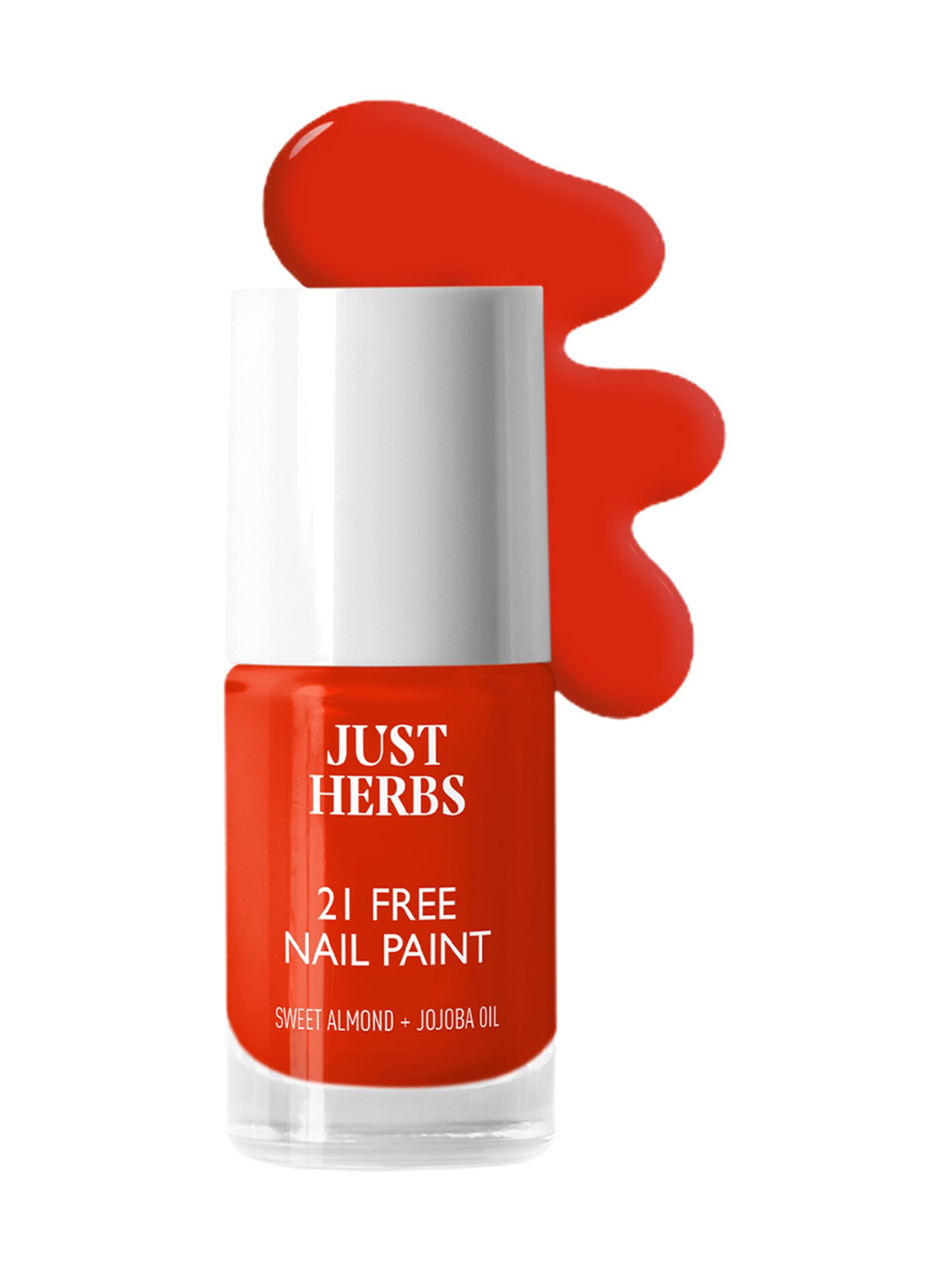 JUST HERBS 21 Free Nail Paint Cherry Red - 6 ml