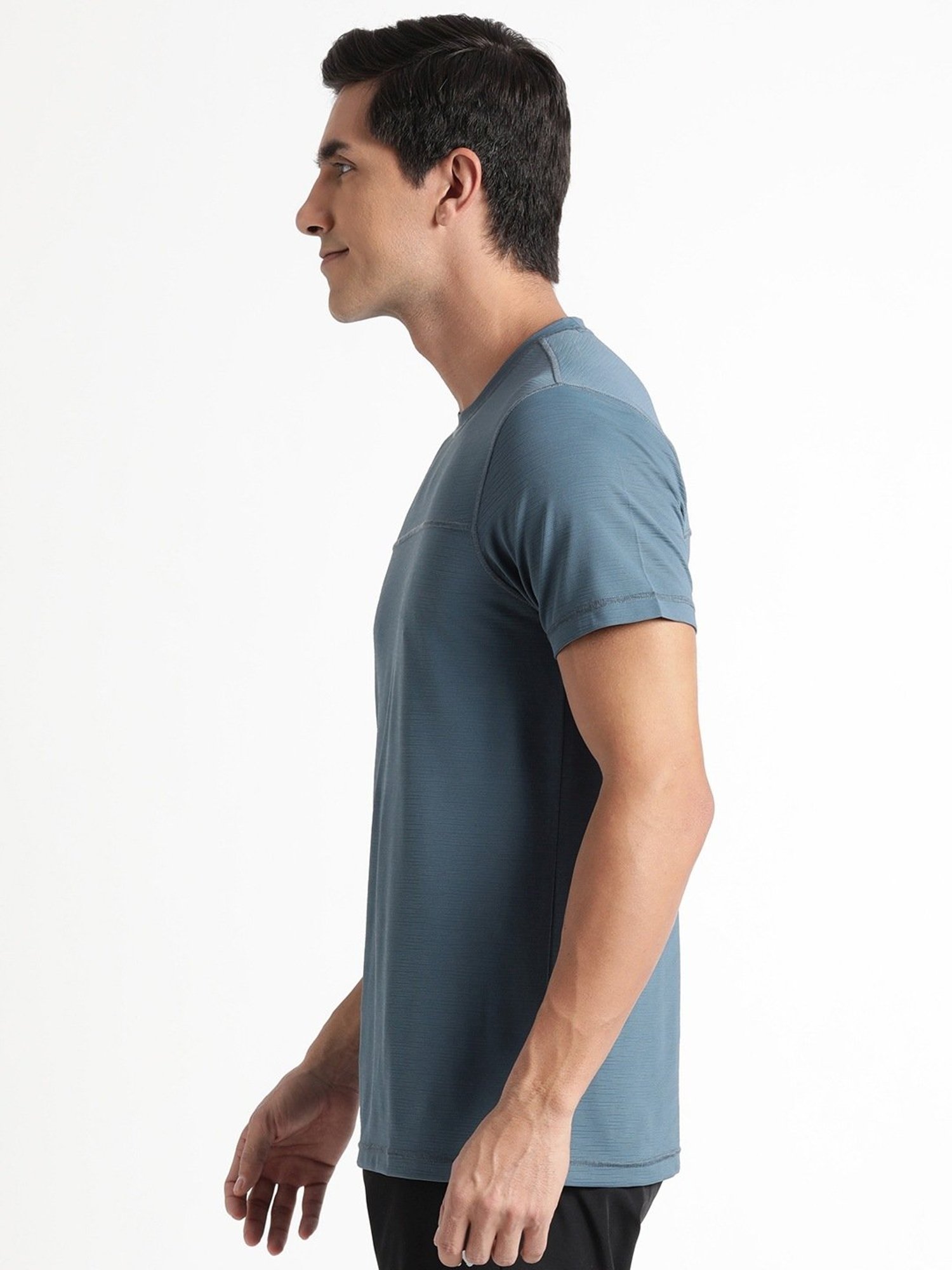 Wildcraft Blue  Regular Fit Sports T-Shirt