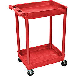 Luxor 2 Shelf Tall Utility Cart