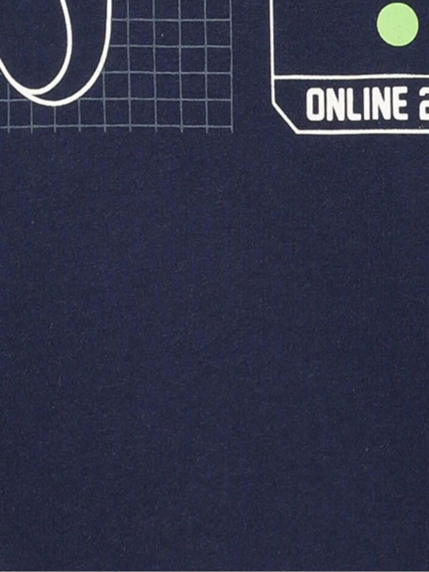 Jockey Kids Navy Cotton Printed Full Sleeves Jacket