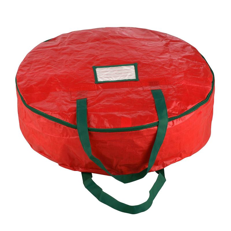 24" Premium Holiday Christmas Wreath Storage Bag Red - Elf Stor