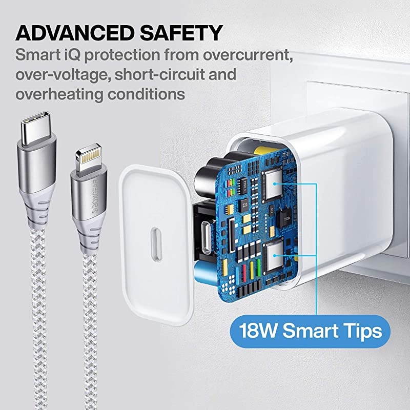 iPhone Charger 10 ft MFi Certified Braided Lightning Cable for iPhone 11 ProMaxXXSXRXS Max 8 Plus77 Plus66S6 Plus Charges 50 in 30 Minutes Phone Charger for Apple Devices