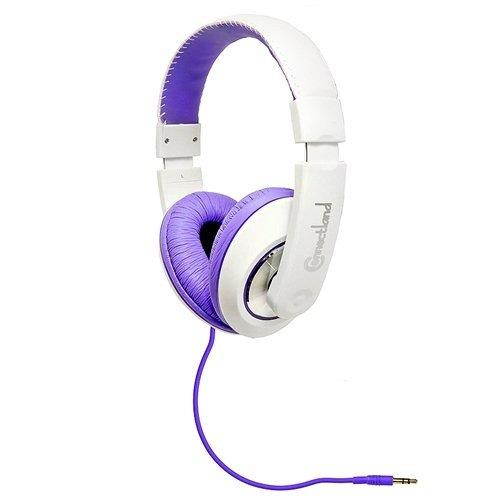 SYBA Multimedia Headset - Stereo - White, Purple - Mini-phone - Wired - 32 Ohm - 20 Hz - 20 kHz - Over-the-head - Binaural - Ear-cup - 4.83 ft Cable
