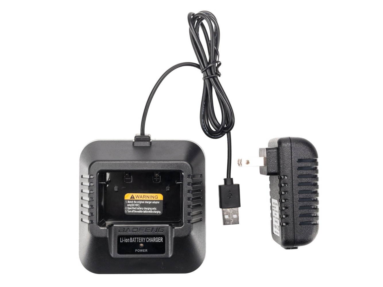 BAOFENG UV-5XP 7.4v 3000mAh 8W Dual-band Walkie Talkie Earphone Black