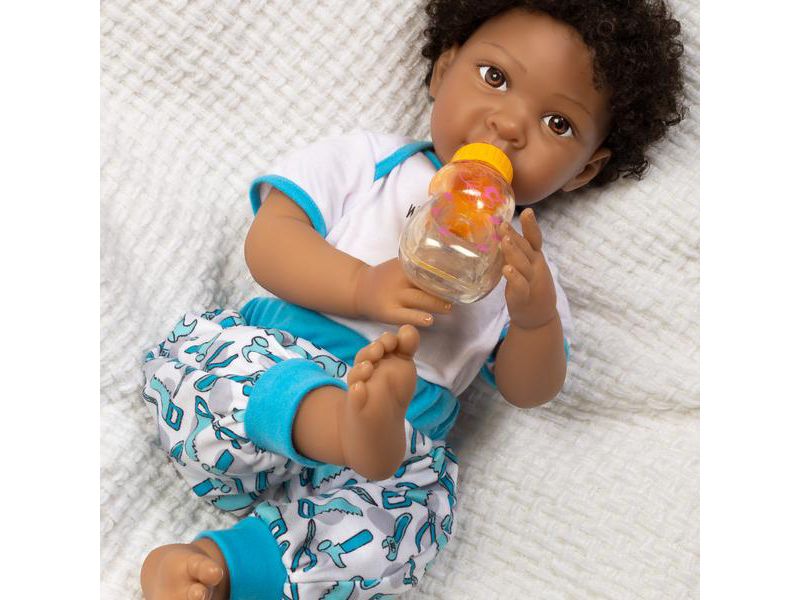 Paradise Galleries Reborn Baby Boy Doll, Wonderfully Made, 20 inches, Weighted Body, 7-Piece Doll Set