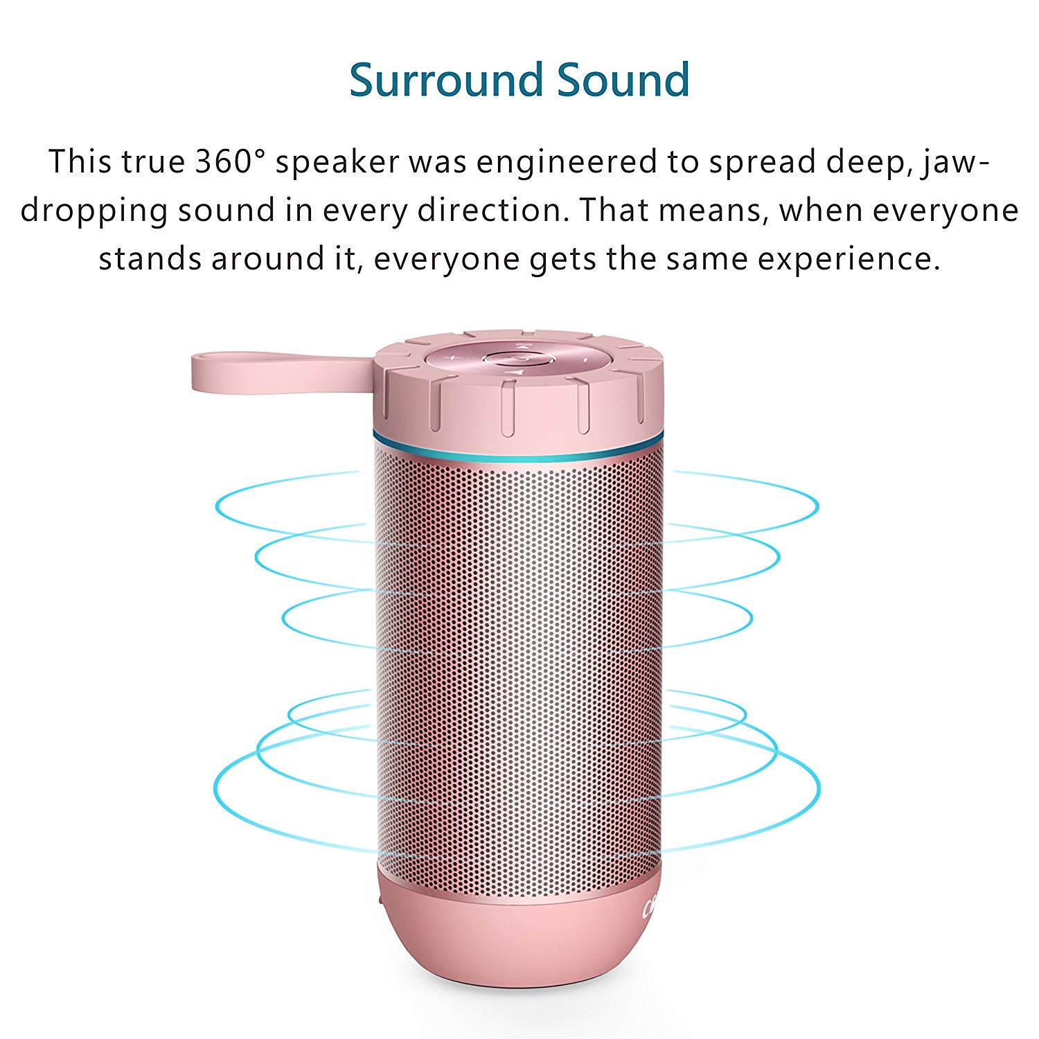 Waterproof Bluetooth Speakers, Outdoor Wireless Portable Speaker with microphone, 36 Hours Playtime, Superior Sound for Car, Camping, Beach, Sports, Pool Party, Shower