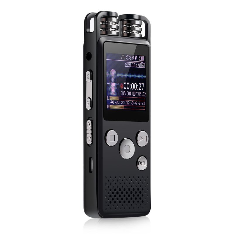 4GB/8GB/16GB/32GB Long Battery With microphone Recording Audio Voice Activated Digital Voice Recorder for Meeting-32G
