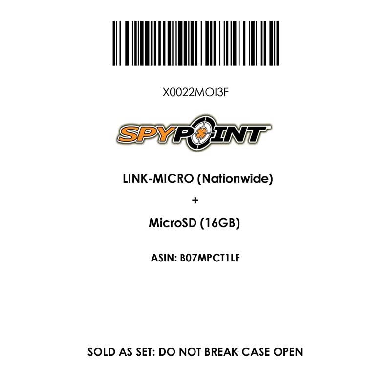 LINK MICRO with 16GB MicroSD Smallest on The Market WirelessCell Trail Camera 4 Power LEDs Fast 4G Photo Transmission wPreactivated SIM Fully Configurable via App Nationwide Version