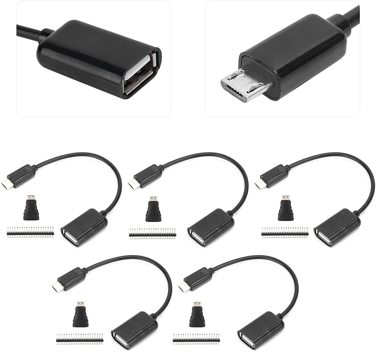 Rosvola 【  】 Lightweight GPIO Header Easy to Carry Portable HDMI Adapter High Performance Stable for PC TV Office Hoem