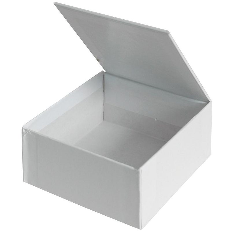 Decorate Me Jewelry Box, 4-7/16 x 4-13/16 x 2-3/16 Inches, White, pk of 24