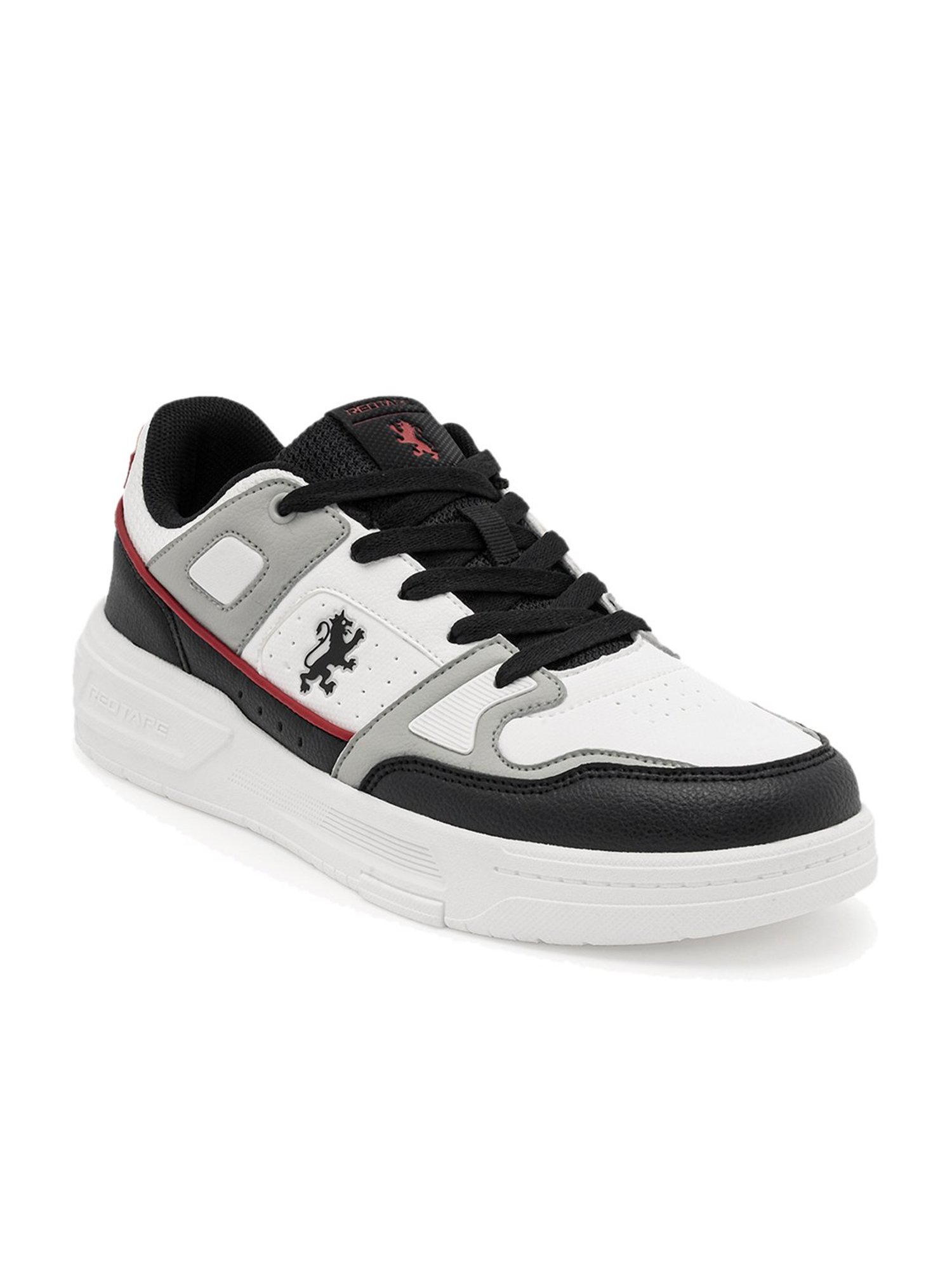 Red Tape Men's Hustle Series Black Casual Sneakers
