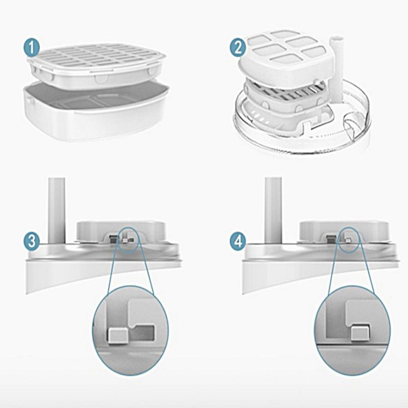 Dogness Replacement Filters for Smart Fountain Automated Pet Waterer - 3pk