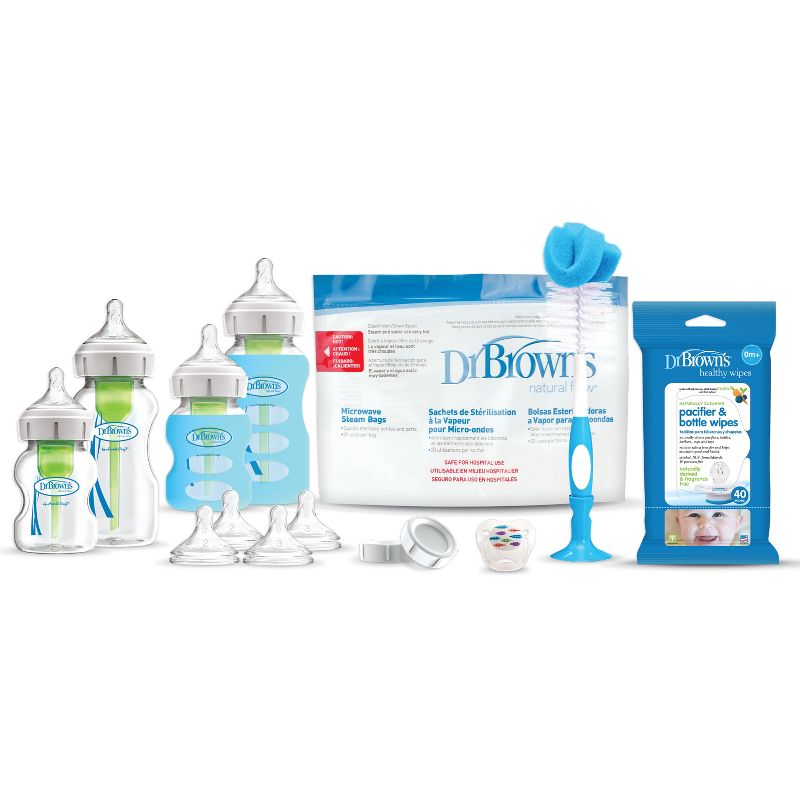 Dr. Brown's Options+ Wide-Neck Glass Baby Bottle Gift Set