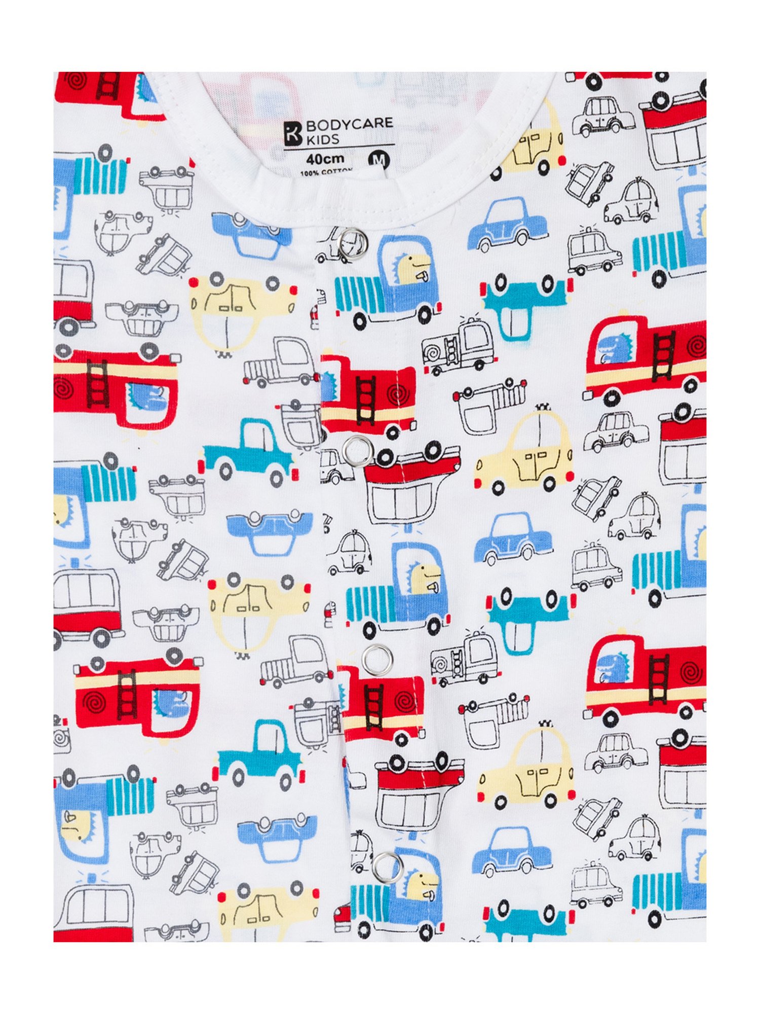 Ed-a-Mamma Baby Pink & White Printed Bodysuit (Pack Of 2)