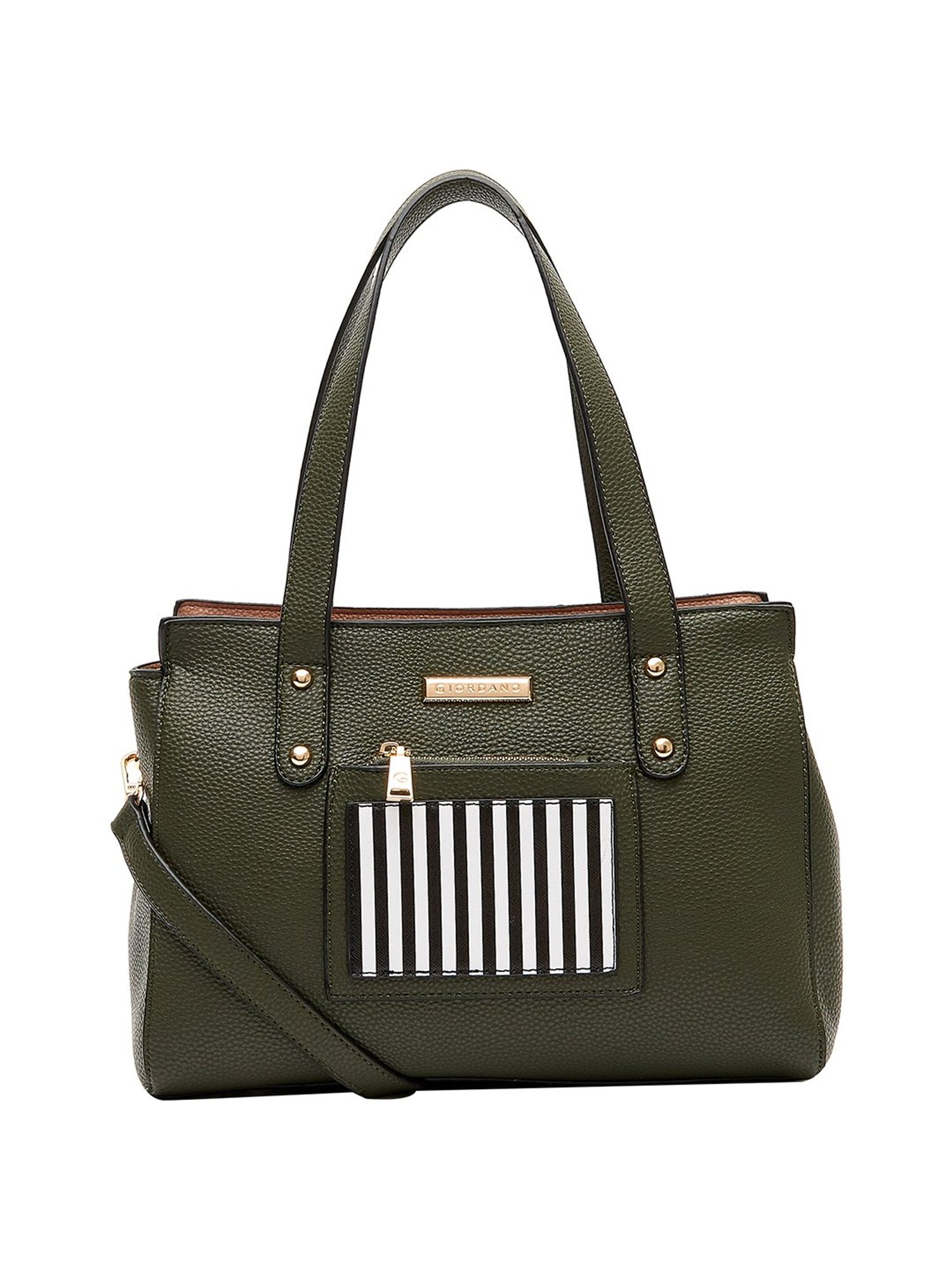 Tohl Avon Black Solid Medium Handbag