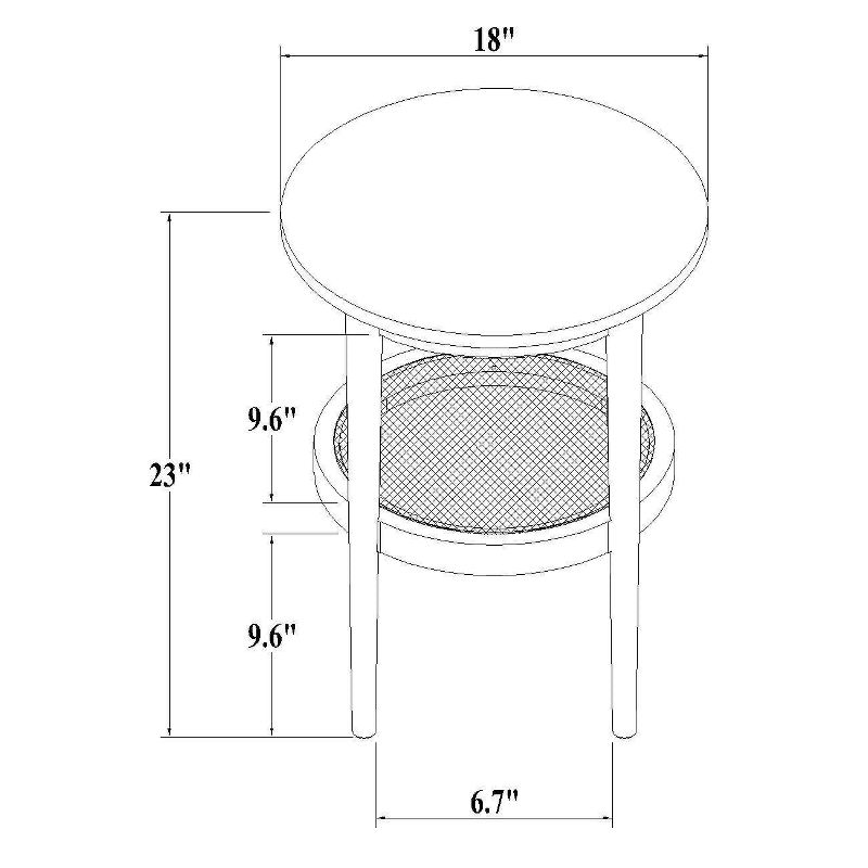 Wood & Cane Round Accent Table - Hearth & Hand™ with Magnolia