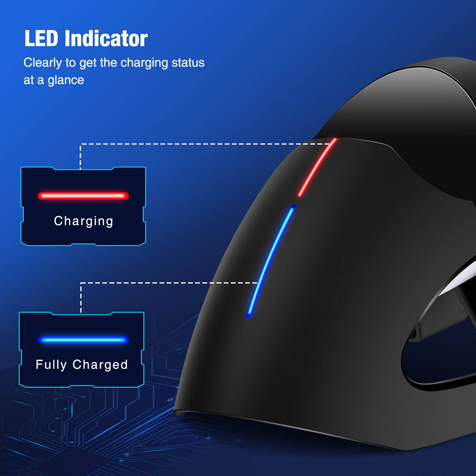 BEBONCOOL Charger for PS5 Charging Station, Patent-designed Fast for PS5 Controller Charger Station, for Playstation 5 Dualsense Charging Station, Dual PS5 Charger Dock for Sony w/ Type C Charger Cord