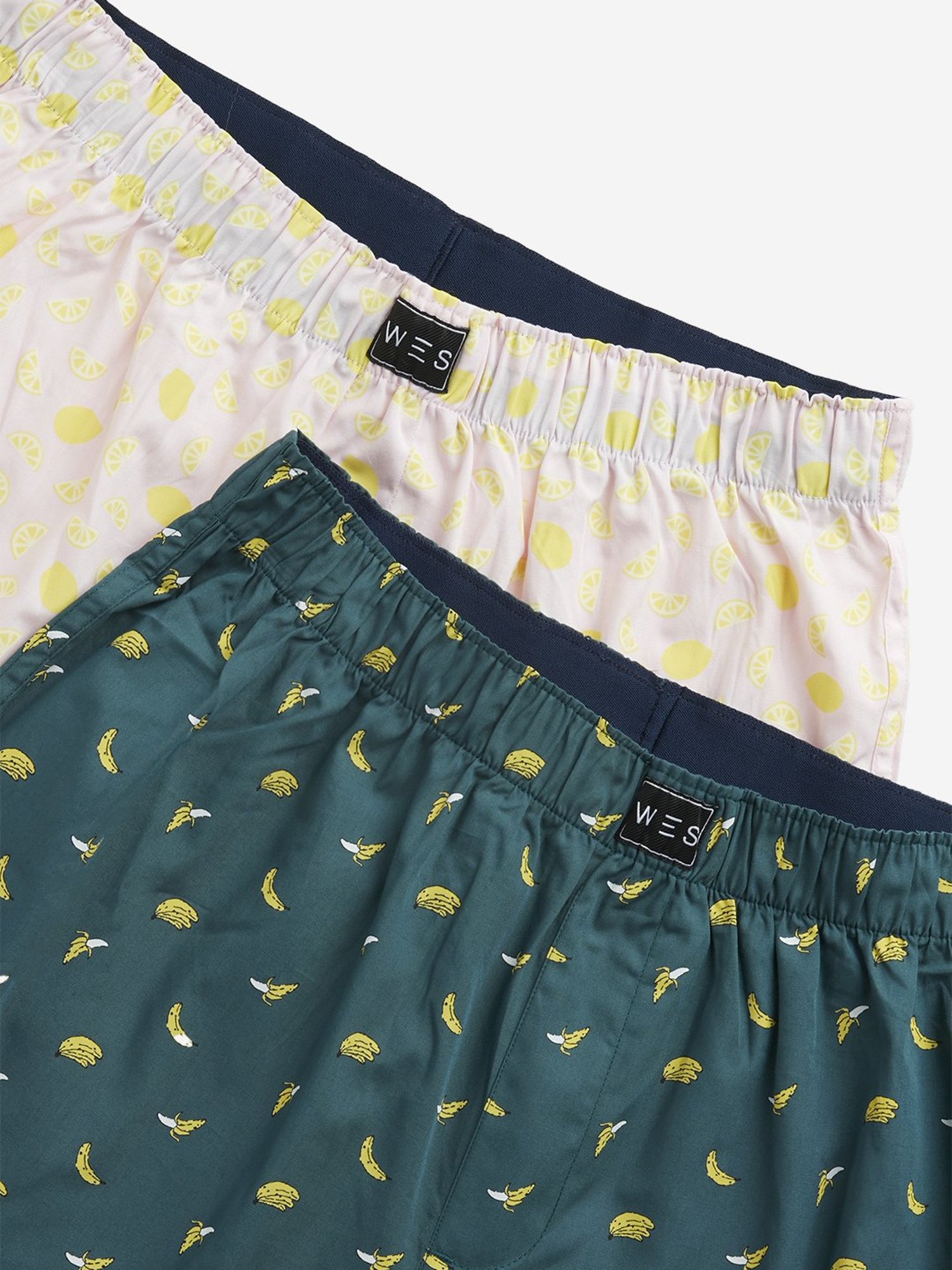 WES Lounge by Westside Pink Relaxed-Fit Cotton Boxers - Pack of 2