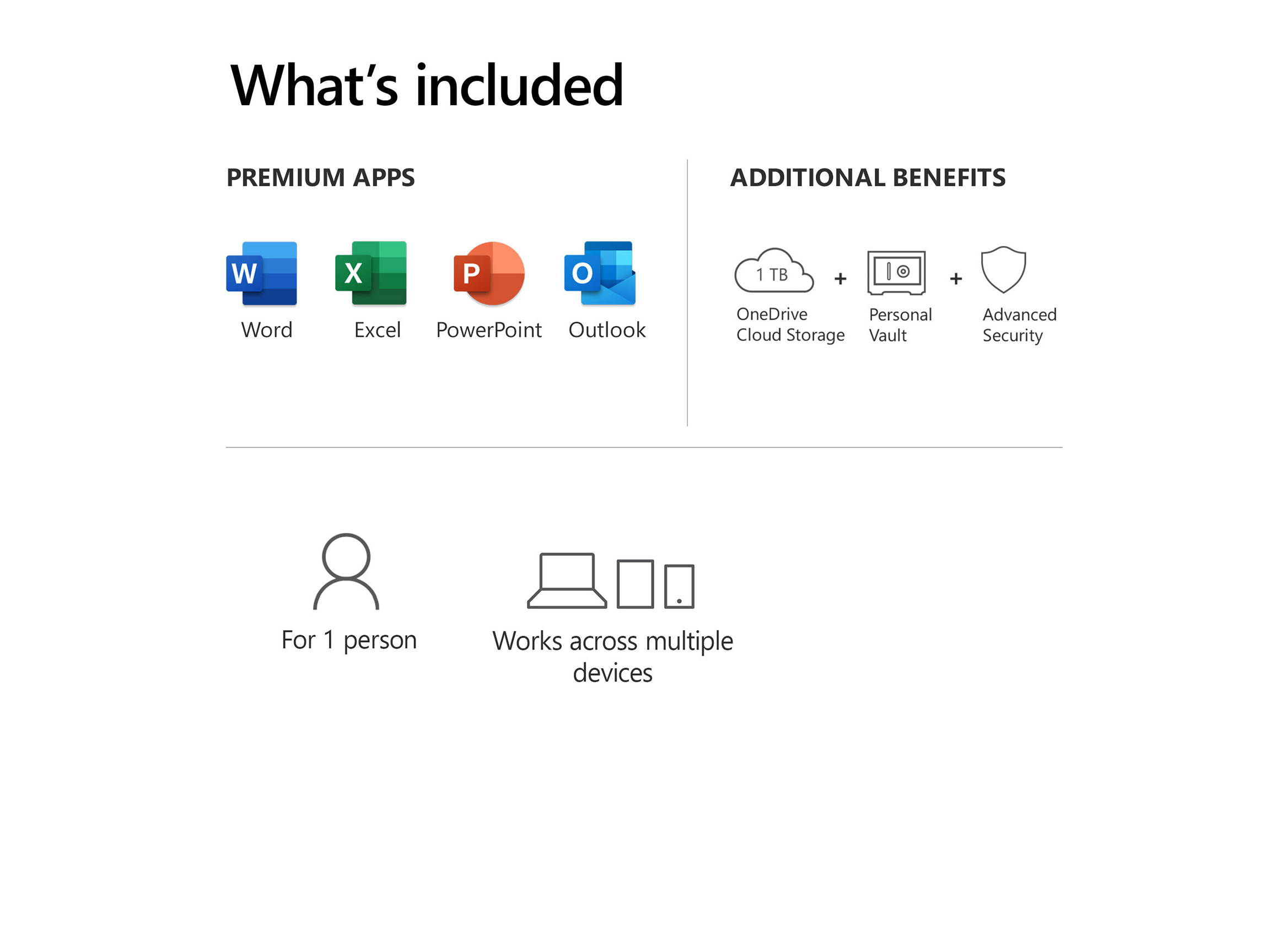 Microsoft 365 Personal | 12-Month Subscription, 1 person | Premium Office apps | 1TB OneDrive cloud storage | PC/Mac Download