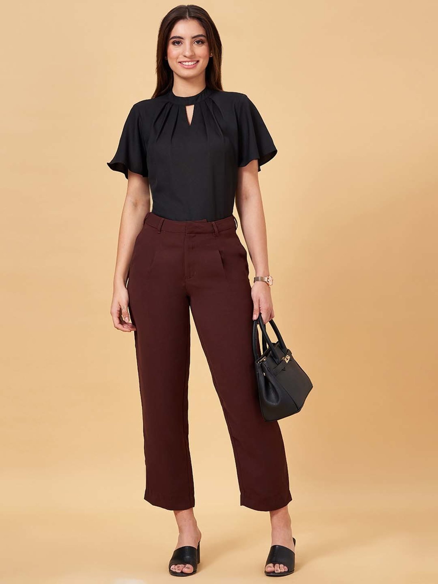 Annabelle by Pantaloons Black Regular Fit Top