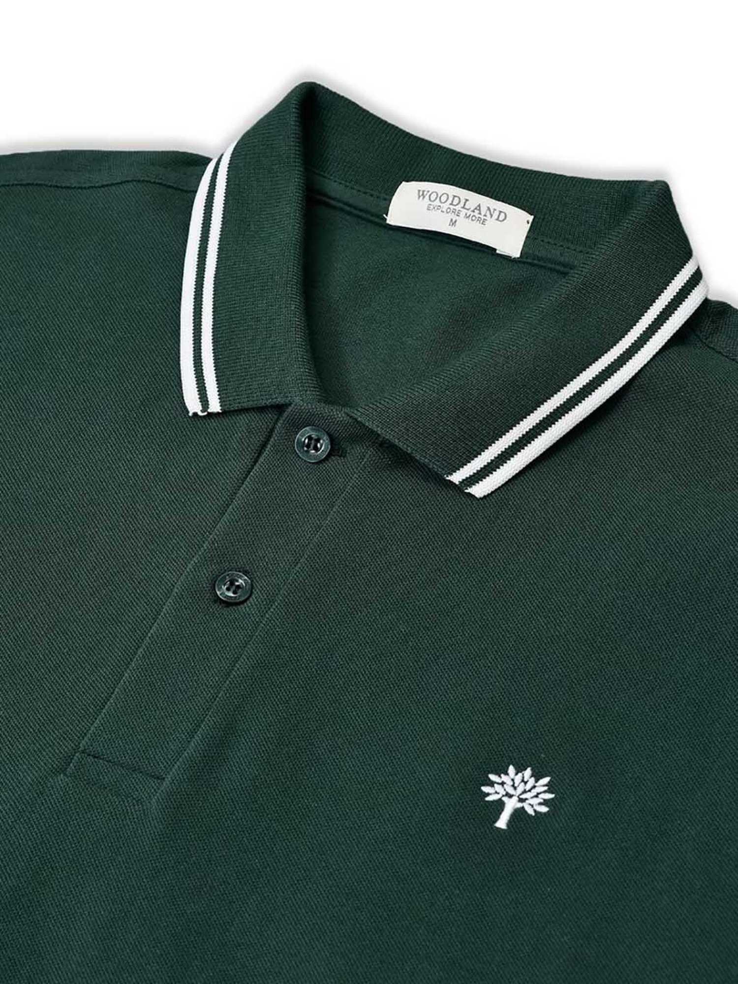 Woodland Green Regular Fit Polo T-Shirt