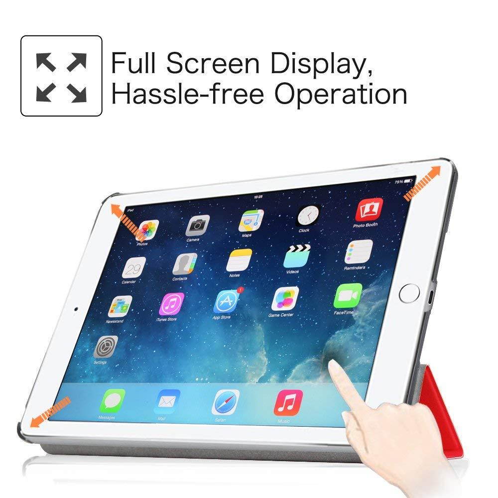 Fintie iPad Air 2 Case - [SlimShell] Ultra Lightweight Stand Smart Protective Cover with Auto Sleep/Wake Feature for Apple iPad Air 2, Red