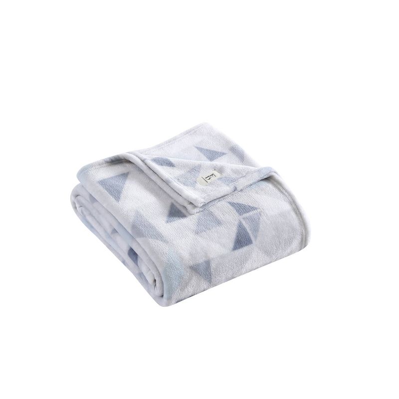 ED Ellen Degeneres 50"x70" Triangles Throw Blanket Blue