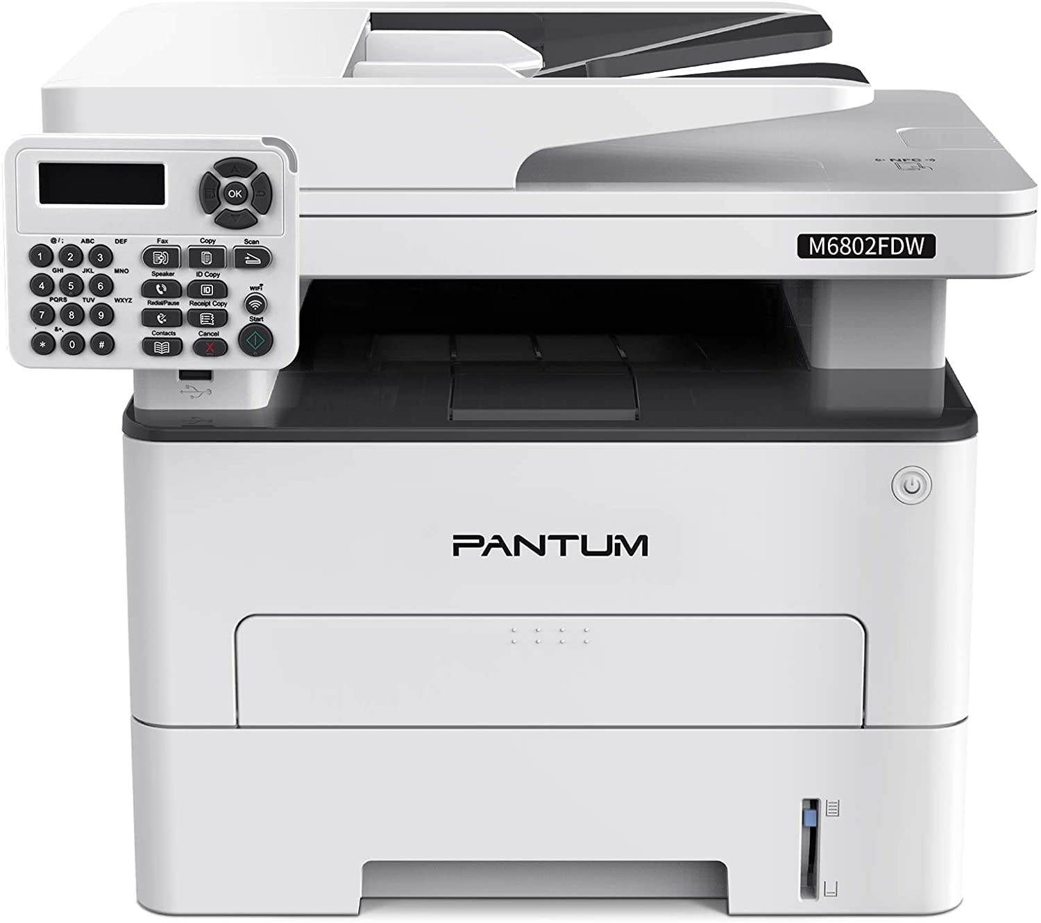 Pantum M6802FDW Wireless Monochrome Laser Printer Scanner Copier Fax All in One, Wireless Networking and Duplex Printing for Home and Office Use (V1X47B)