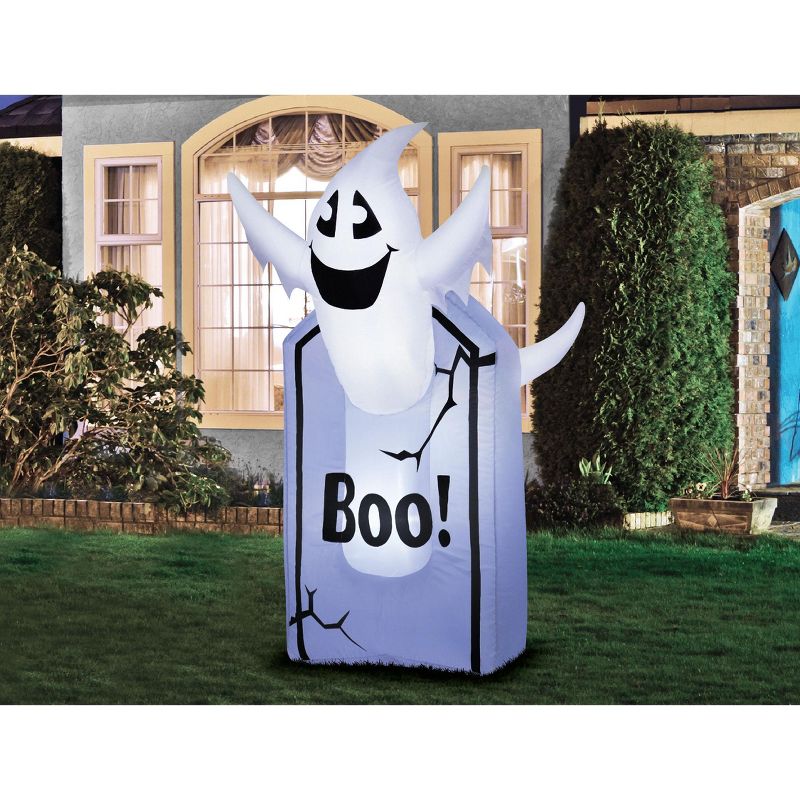 Occasions 3.5' Inflatable TOMBSTONE & Ghost, 3.5 ft Tall, Multicolored