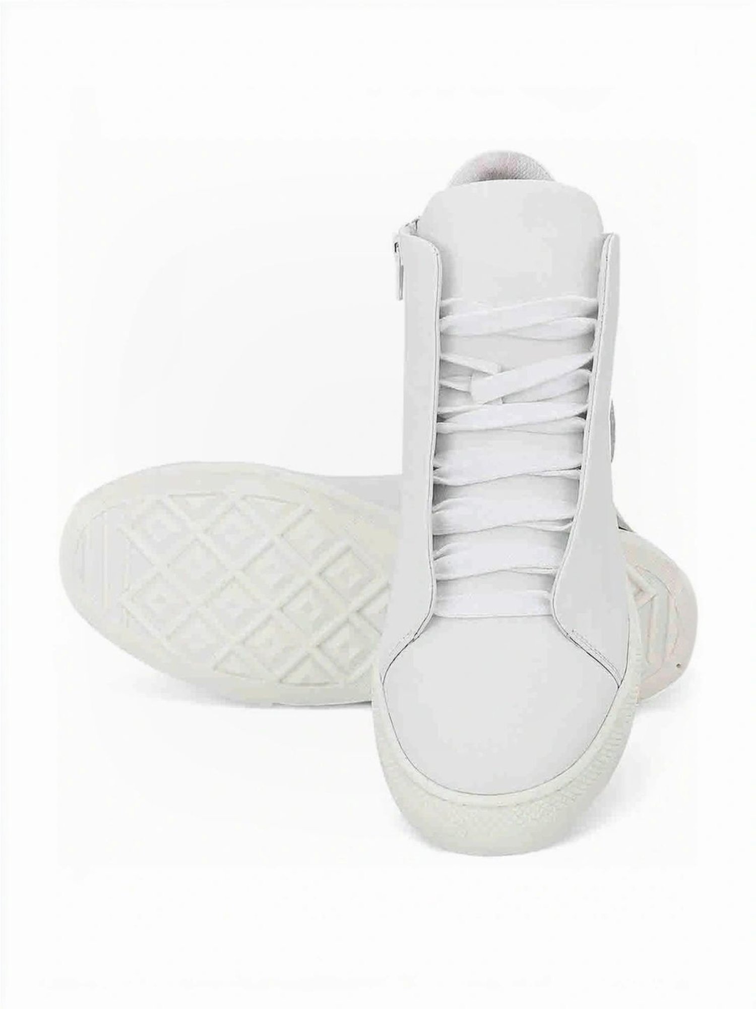 Saint G Men's Milo White Ankle High Sneakers