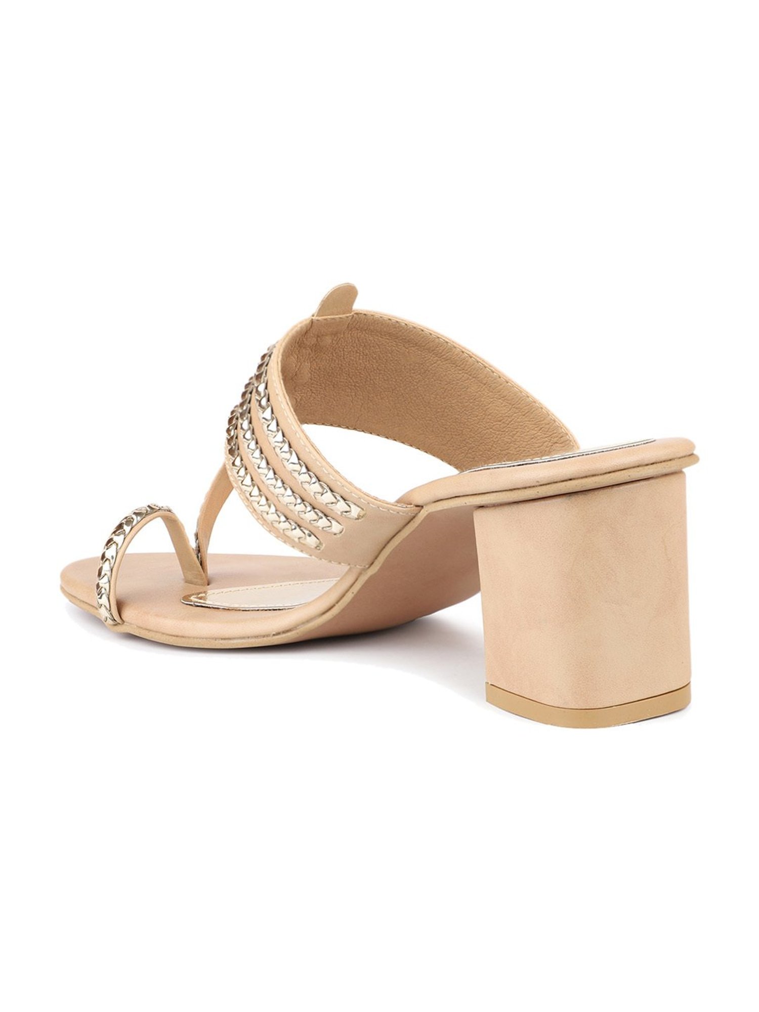 Inc.5 Women's Beige Toe Ring Sandals