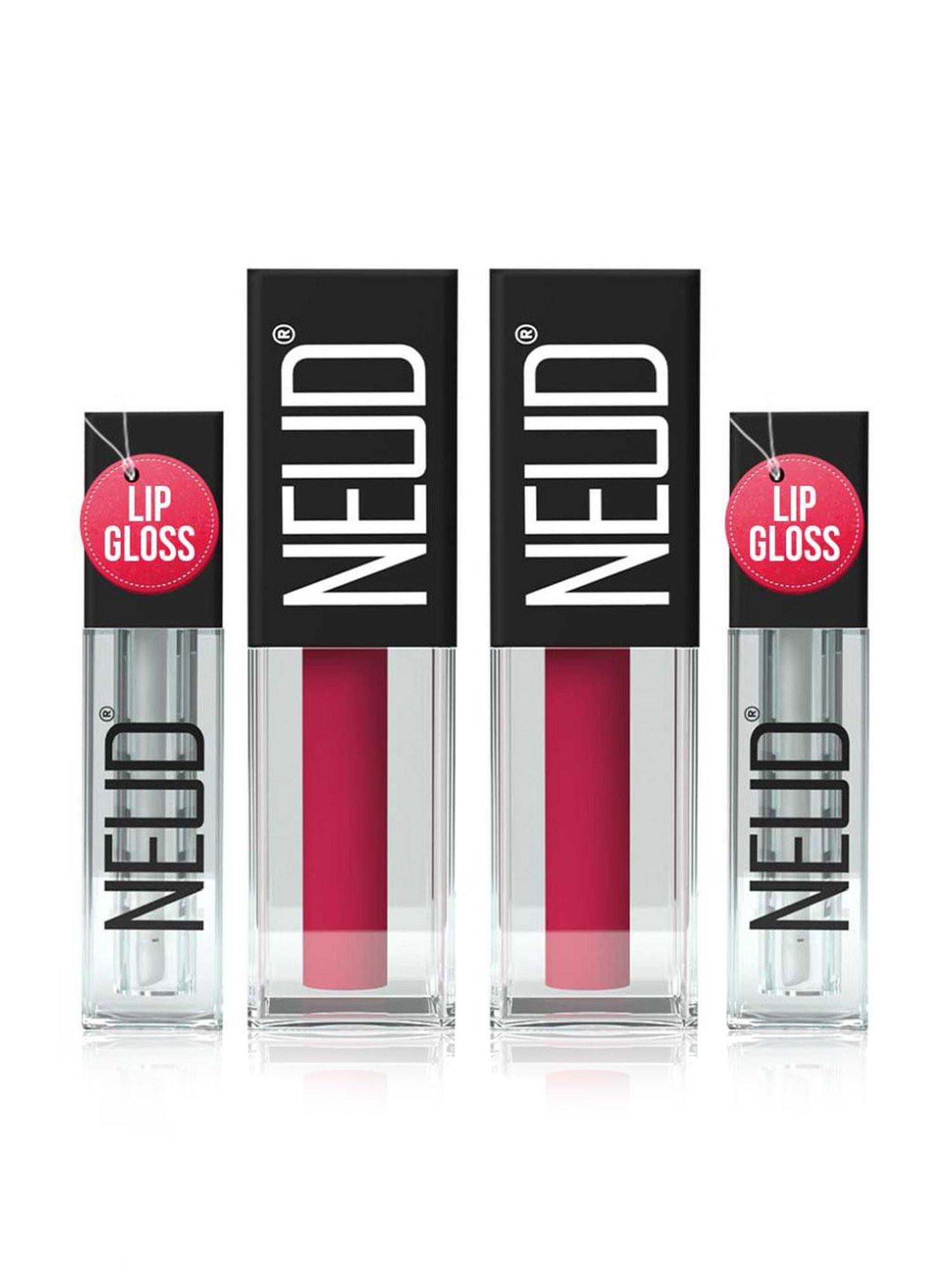 NEUD Matte Liquid Lipstick Hottie Crush with Free Lip Gloss - Pack of 2 (Each)
