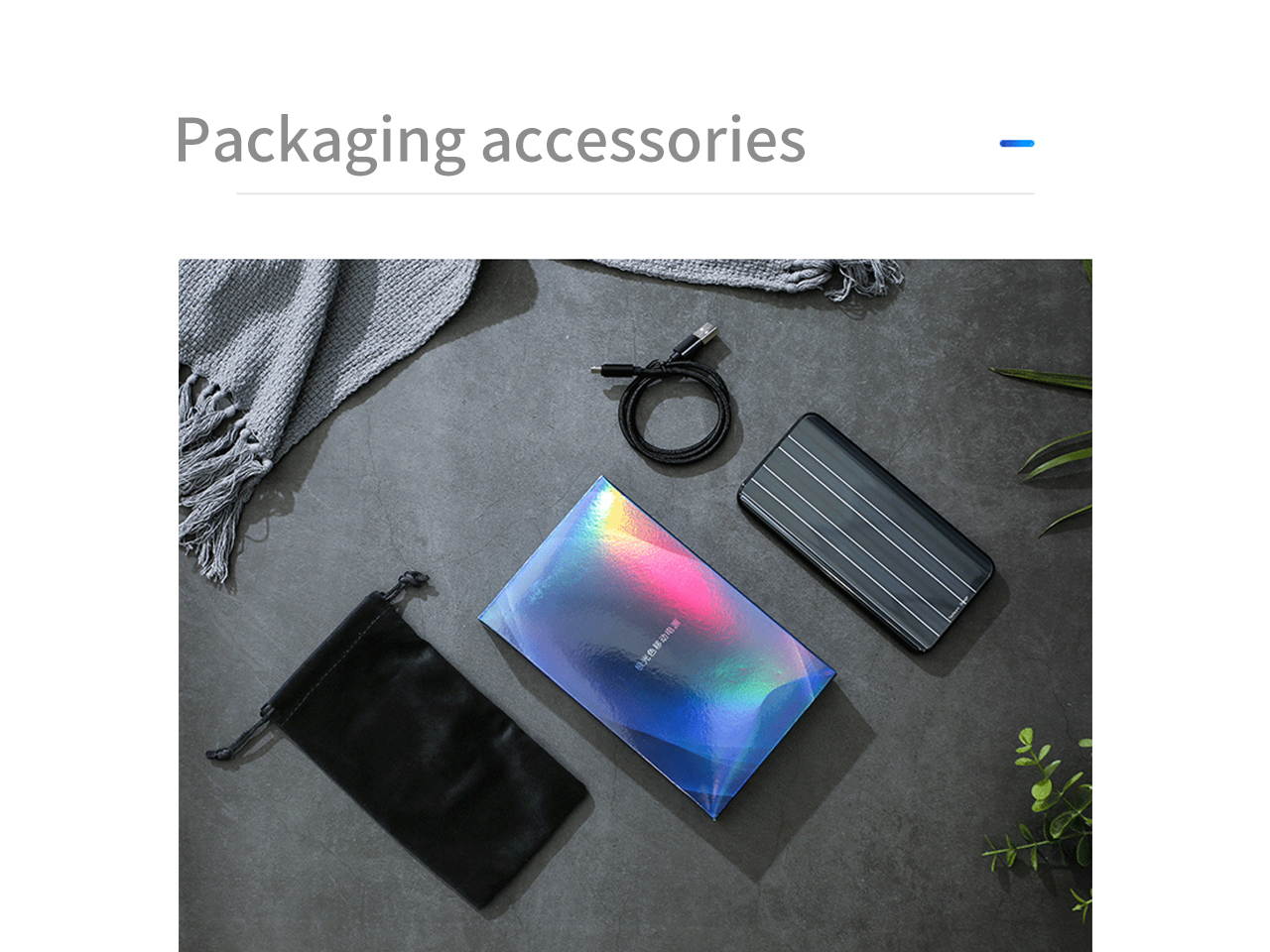 Techcare Aurora Tempered Glass Fast Charging Power Bank 10000mAh 18W USB C high speed power bank charged with LED battery indicator Portable Charger