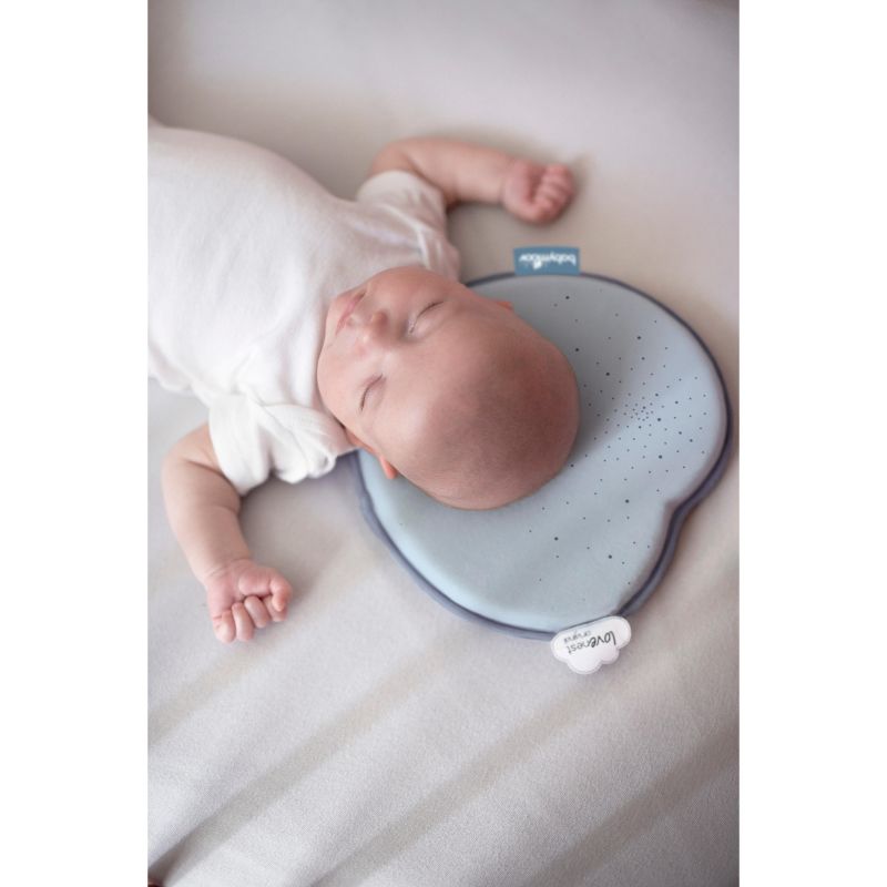 Babymoov Lovenest Baby Head Support | The Worlds First Pediatrician Designed Pillow to Prevent Infant Flat Head (From 0+), Blue