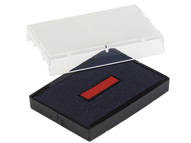 U. S. Stamp & Sign P4729BR Trodat T4729 Dater Replacement Pad, 1-9/16 x 2, Red/Blue