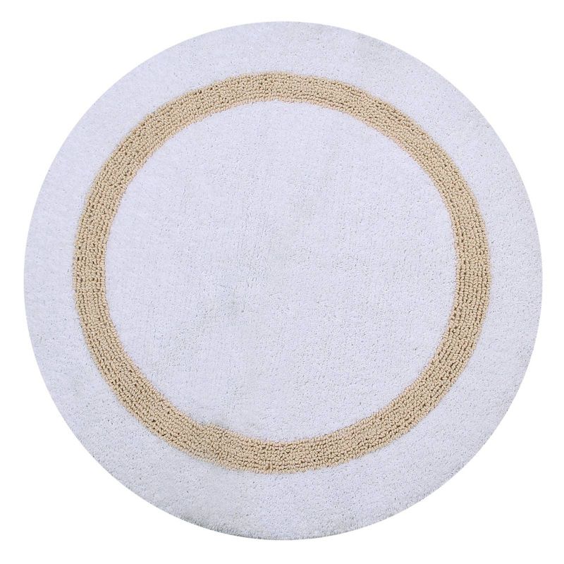 2pc Hotel Collection Bath Rug Set White/Sand - Better Trends