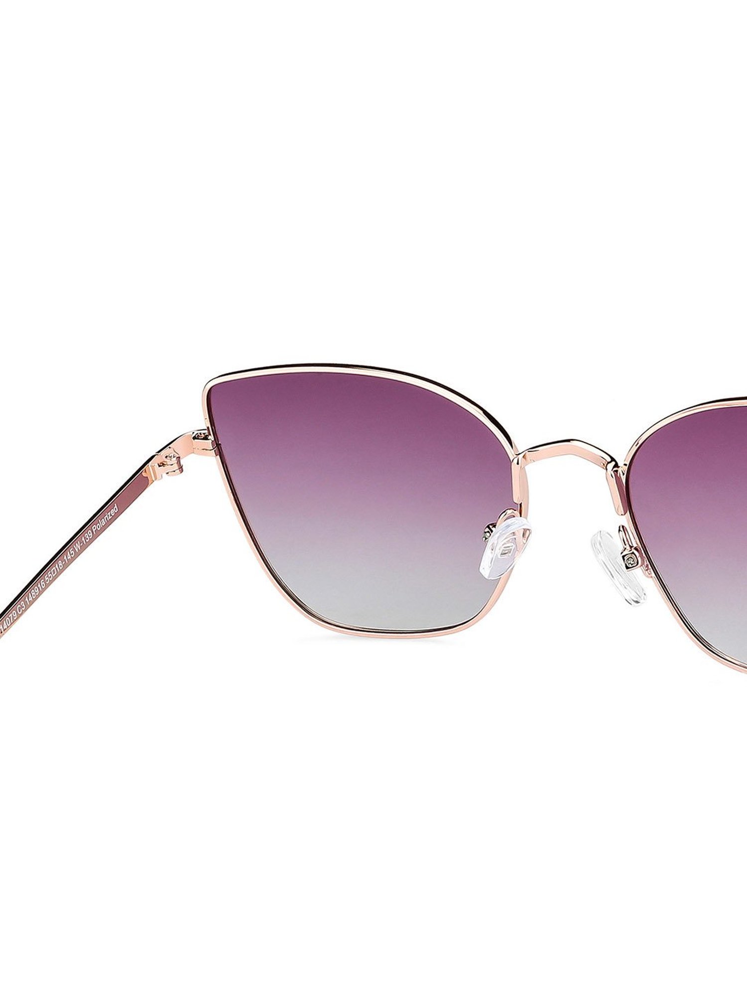 Vincent Chase by Lenskart 148916 Blue Polarized Cat Eye Sunglasses