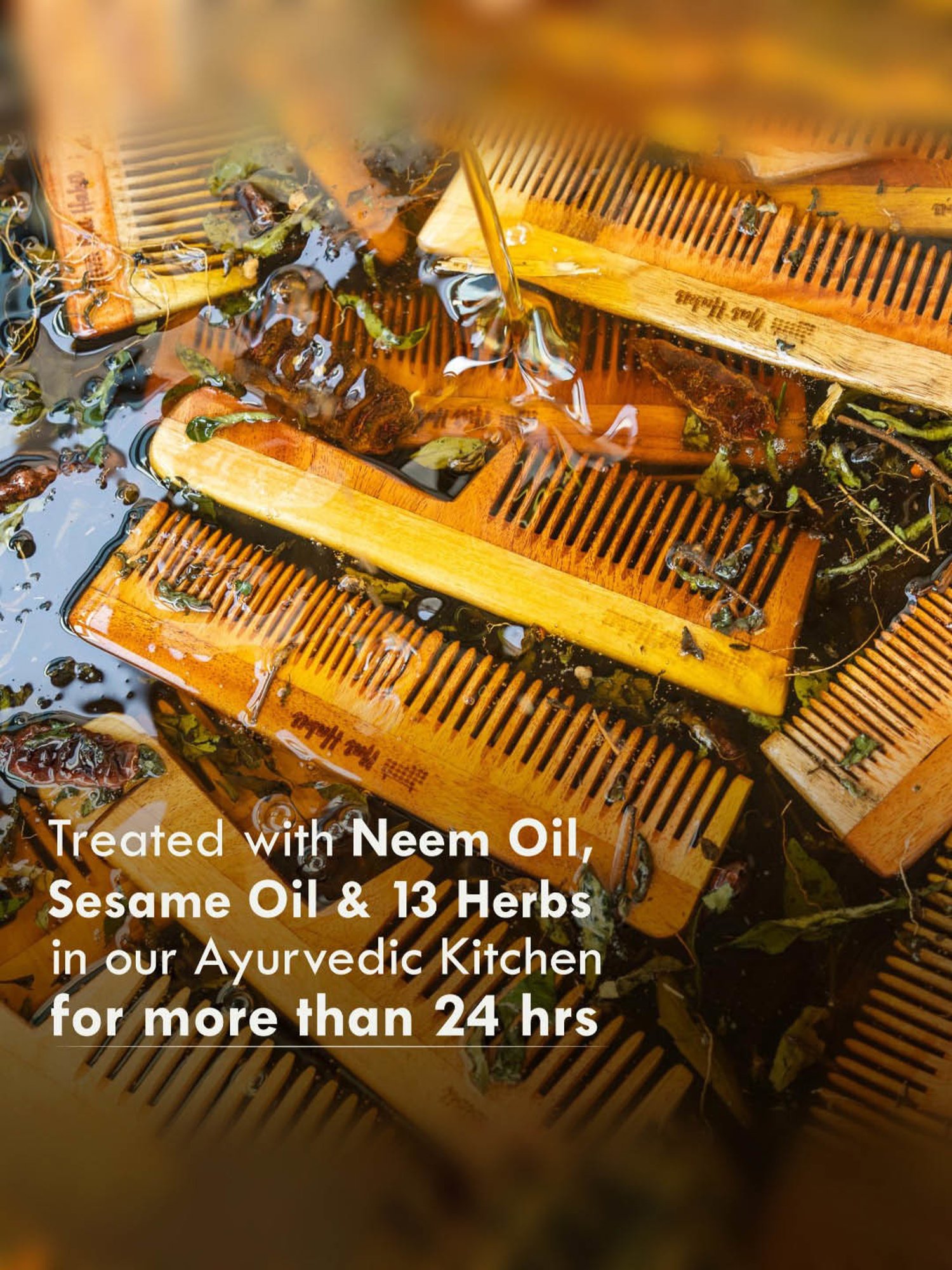 Nat Habit Fine Tooth Kacchi Neem Comb - 1 Pc