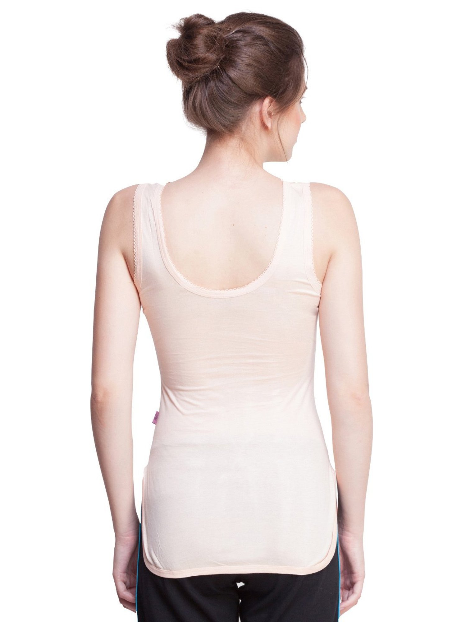 Dollar Missy Black & Beige Camisole Pack of - 2