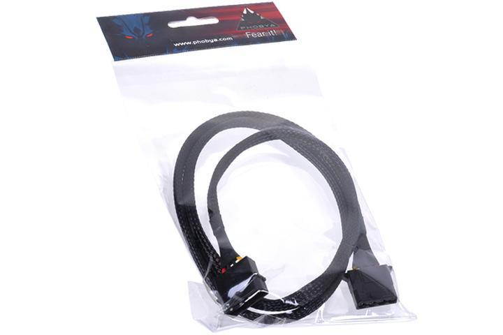Phobya 4-Pin Molex Extension - 90cm | Black (87489)