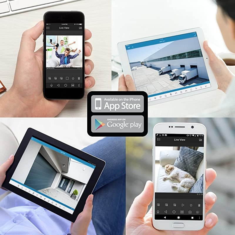 5MP Outdoor PoE IP Camera UltraHD Security Camera 36mm Lens IP67 Weatherproof Security Cloud and MicroSD Recording IP5M1176EW36MM White