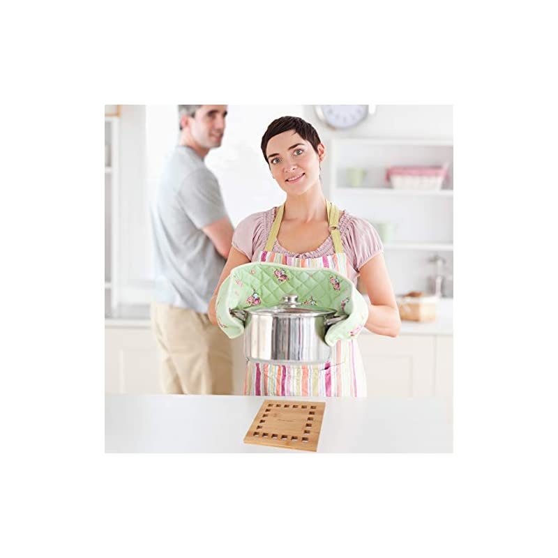 Mat Hot Pad Pot Holders,Spoon Rest Coasters in Kitchen Tool Protect Tabletops & Counters Set of 2