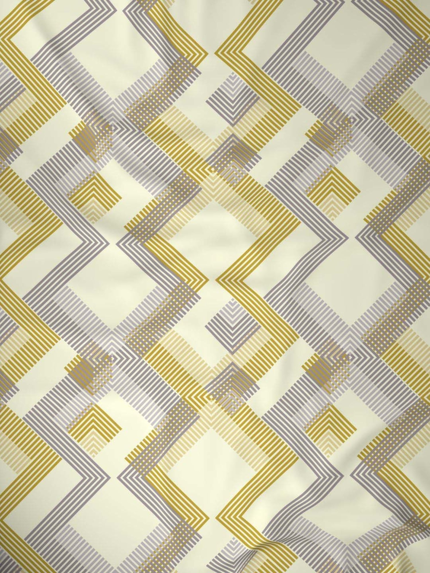 Raymond Home Delight Yellow & Grey 104 TC Cotton Single Bedsheet with 1 Pillow Cover