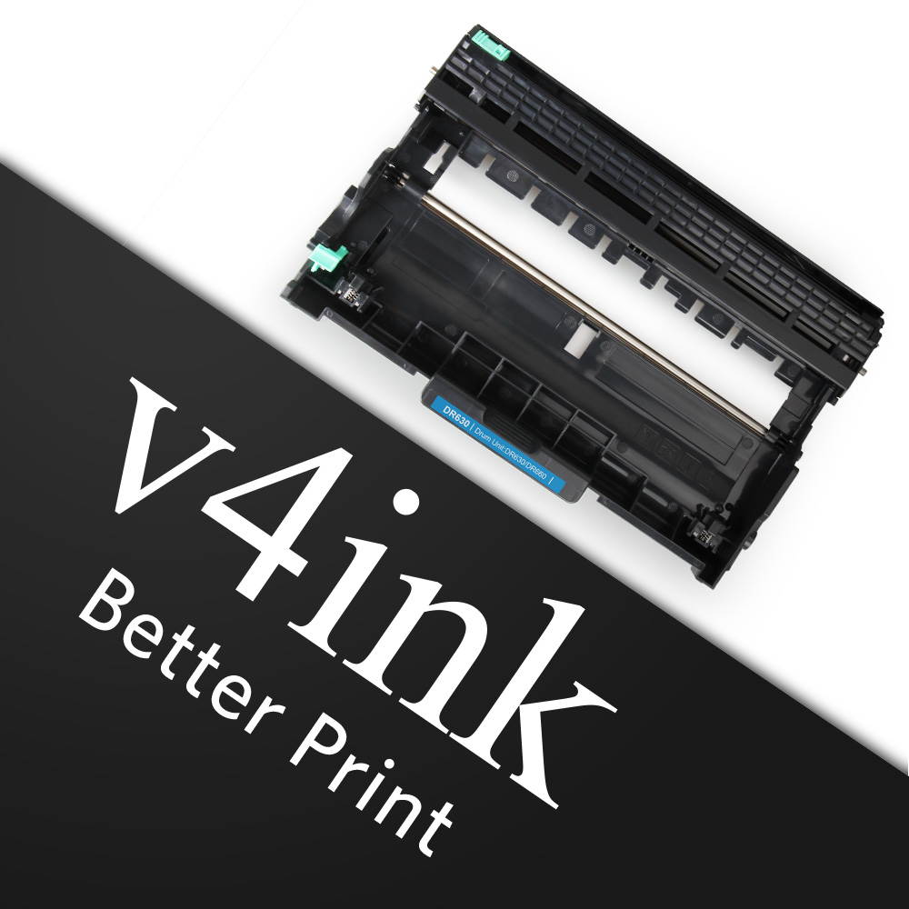 V4INK DR630 Compatible Drum Unit Replacement for Brother DR-630 (Black,1-Pack) for Brother HL-L2340DW HL-L2300D HL-L2380DW MFC-L2700DW L2740DW DCP-L2540DW L2520DW HL-L2320D MFC-L2720DW L2740DW