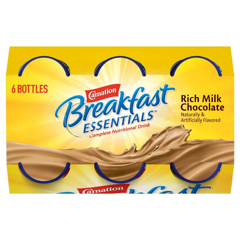 Carnation Breakfast Essentials Ready to Drink Rich Milk Chocolate - 6ct/48oz