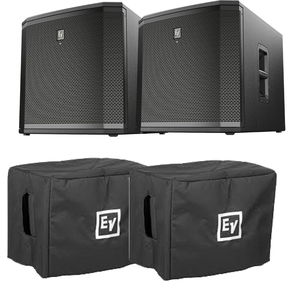 Electro-Voice ETX-15SP 15" (PAIR) Powered Subwoofer. W/ 2 Covers.