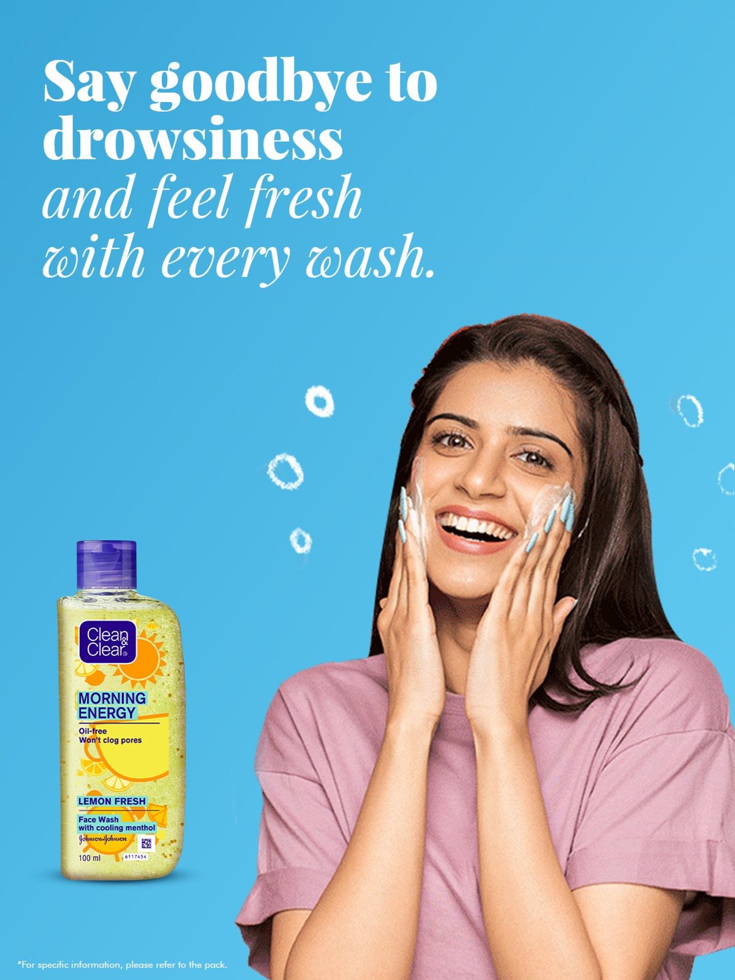 Clean & Clear Morning Energy Lemon Fresh Face Wash - 100 ml