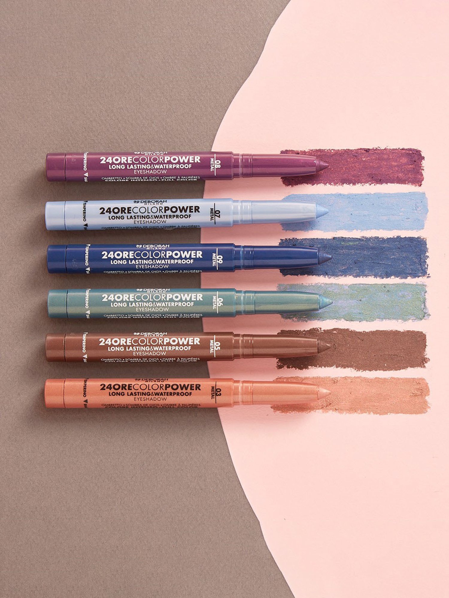 Deborah Milano 24 Ore Color Power Long Lasting & Waterproof Eyeshadow 03 Rose Bronze - 1.4 gm