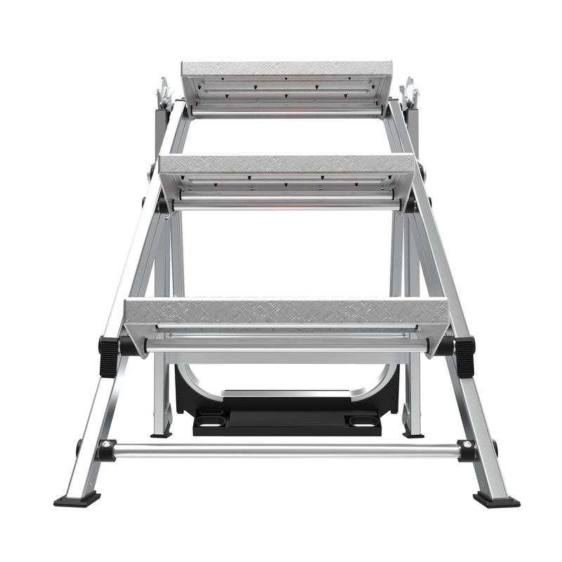 Little Giant Ladder Systems 3-step ANSI Type IA 300 lb Aluminum Stepstool with handrail Gray