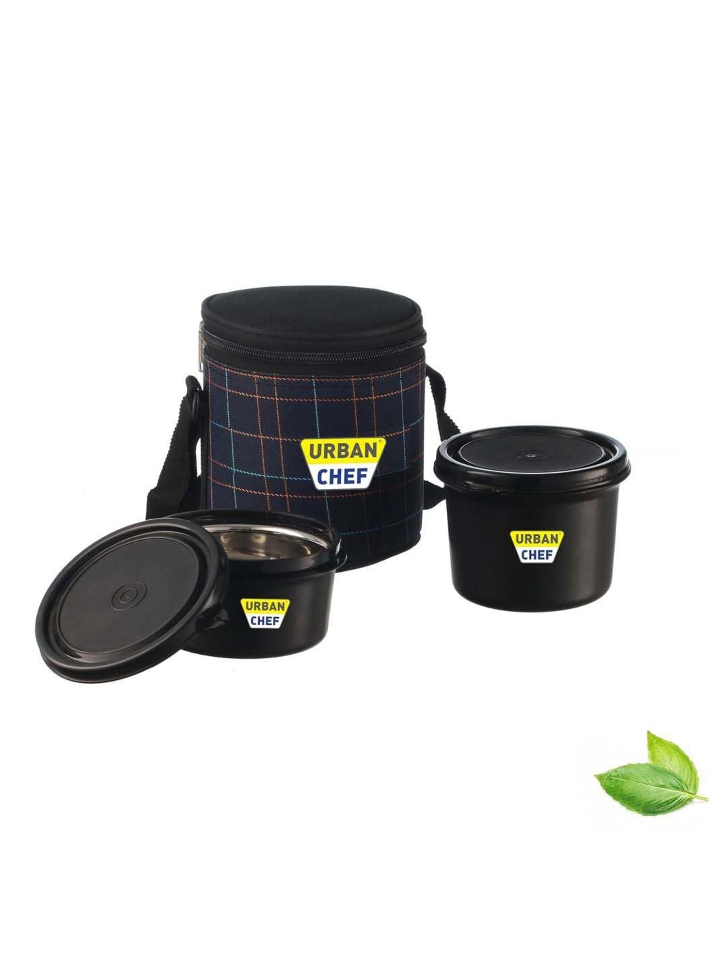 Milton Red Stainless Steel Small Tiffin Box - Set of 2